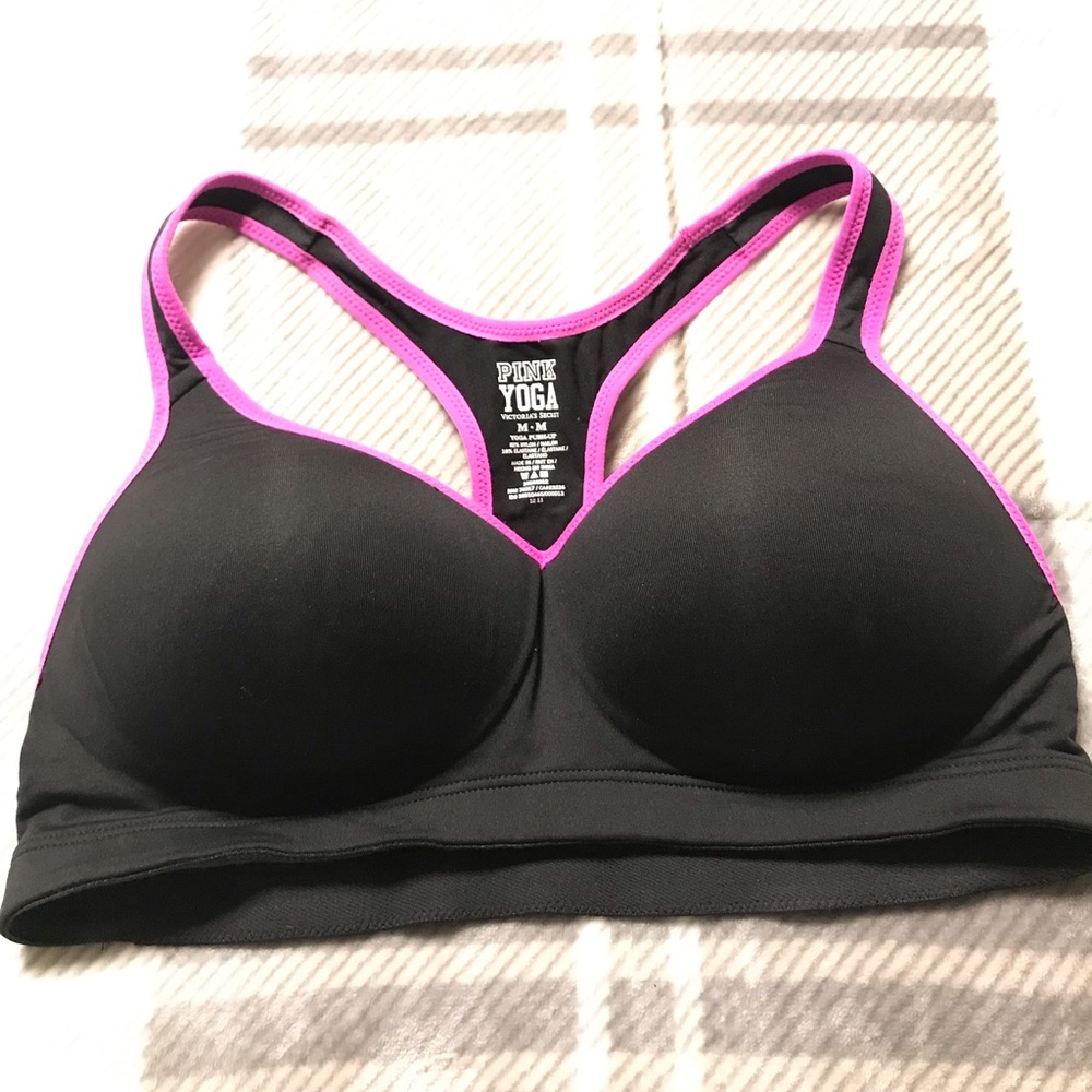 VS pink yoga workout sports bra medium